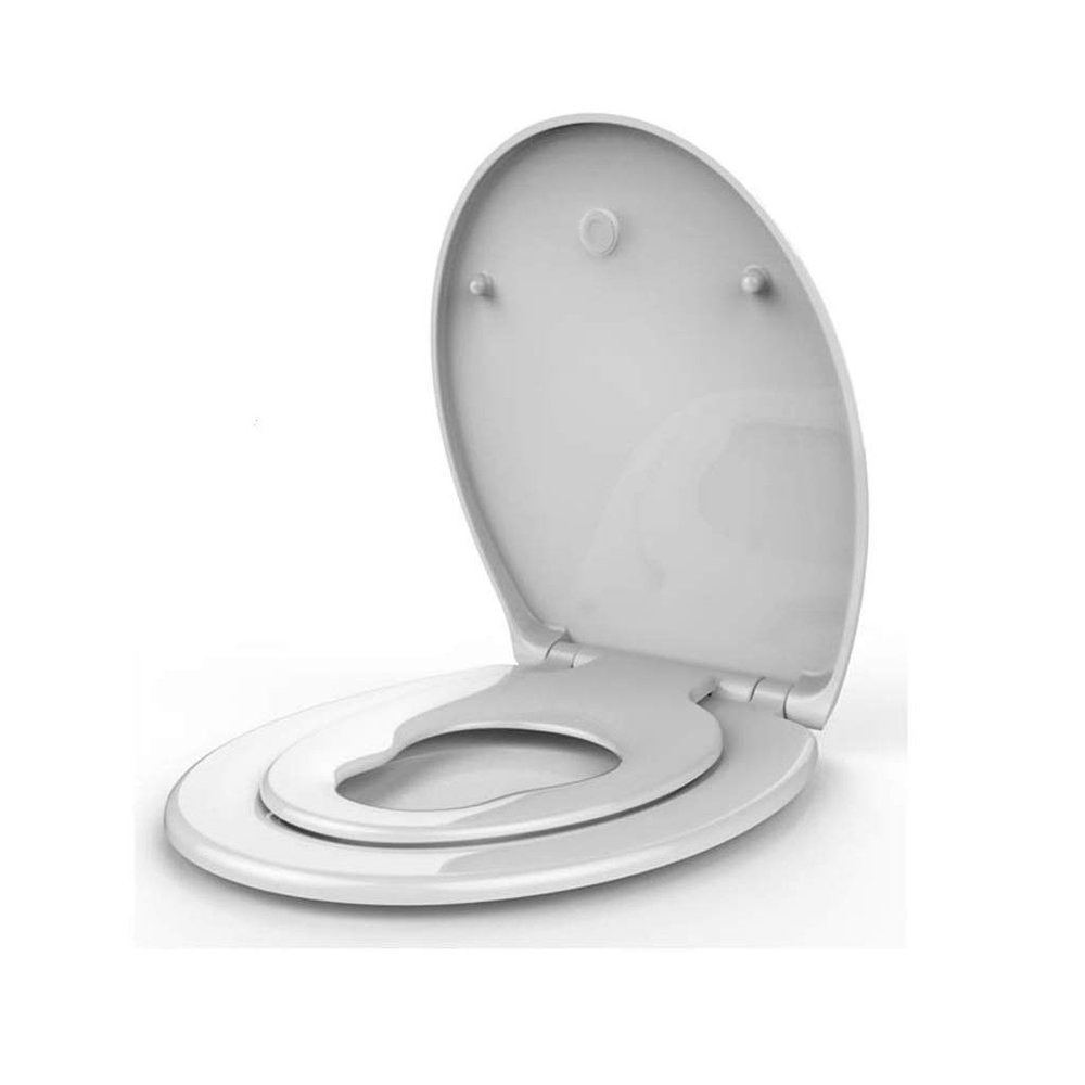 DTDCTGHJ Potty Training Seat 2 in 1 Toilet For Toddlers Space Saving Solution For Kids Training Easy To Install White