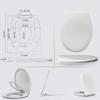 DTDCTGHJ Potty Training Seat 2 in 1 Toilet For Toddlers Space Saving Solution For Kids Training Easy To Install White view 2