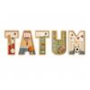 Sports Wooden Name Sign 3D Layered Letter, Custom Baby Boy Initials Nursery view 1