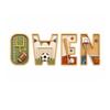 Sports Wooden Name Sign 3D Layered Letter, Custom Baby Boy Initials Nursery view 2