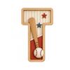 Sports Wooden Name Sign 3D Layered Letter, Custom Baby Boy Initials Nursery view 3