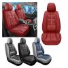 LYBCEOUF 1pc Car Seat Covers with Built-in Lumbar Support, PU Perforated, All-Season Universal Compatible for Most Cars view 2