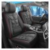 LYBCEOUF 1pc Car Seat Covers with Built-in Lumbar Support, PU Perforated, All-Season Universal Compatible for Most Cars view 4