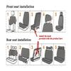 Huatsing Car Seat Covers for Hyundai Kona/Kona Hybrid/Kona Electric/Kona N SUV 2018-2025 view 4