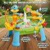 Nukinp Sand and Water Table, Fun Kids Water Table with Electric Recirculating Play Sink, Multi-Activity Center with Fishing & Slide for Boys Girls view 2