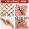 BSEARMG Children's Climbing Net Safety Net for Playground Ladders Jungle Gym Swing Sets Treehouse Truck Bed Net Indoor & Outdoor Decoration (2m x 2m / 6.56ft x 6.56ft) view 2