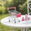 RCULWPLP Trolley, Grocery Cart, Fun Decoration, Small Toy for Children, Storage Toy for Girls and Boys, Rose Red view 4