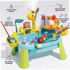 Nukinp Water Table for Toddlers 1-3 Multifunctional Sensory Table with Electric Pump, Blue view 4
