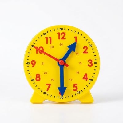 JCRBILW Children Analog Teaching Clock Time Practice Demonstration Device Three-Hand Linkage Paper Suitable for Study
