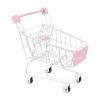 JCRBILW Shopping Trolley Trolley Supermarket Handcart Storage Option Toy, White view 1