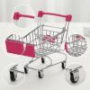 JCRBILW Shopping Trolley Toy, Fun Simulation Decoration, Useful Supermarket Handcart for Girls and Boys, Gift, Rose Red view 3