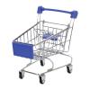 JCRBILW Shopping Trolley Toy, Fun Simulation Decoration, Useful Supermarket Handcart for Girls and Boys, Gift, Dark Blue view 1