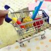 JCRBILW Shopping Trolley Toy, Fun Simulation Decoration, Useful Supermarket Handcart for Girls and Boys, Gift, Dark Blue view 4