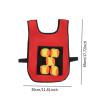 Chosertory Dodgeball Set with Soft Toy Balls and Target Ball Vest for Camping, red and Kids view 2