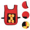 Chosertory Dodgeball Set with Soft Toy Balls and Target Ball Vest for Camping, red and Kids view 3