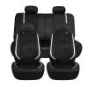LYBCEOUF Car Seat Covers Artificial with Bright PVC Sheet with 3 Zipper Car Accessories Interior Seat Cushion Protector view 2