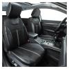 LYBCEOUF Universal and Mesh Fabric Car Seat Covers Leather Set Compatible for Most Car SUV Truck Van Car Accessories Interior view 3