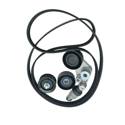 4pcs Set Belt Tensioner Assy Pulley Compatible For Ssangyong Actyon Kyron Rexton Rodius/stavic 6652003170 6642000010 6659970392 6652000370