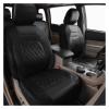 LYBCEOUF Universal PU Car Seat Covers Full Set Compatible with 5 Seats Car Interior Accessories All-Season Auto Seat Cover Most Cars view 2