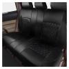 LYBCEOUF Universal PU Car Seat Covers Full Set Compatible with 5 Seats Car Interior Accessories All-Season Auto Seat Cover Most Cars view 3