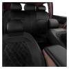 LYBCEOUF Universal PU Car Seat Covers Full Set Compatible with 5 Seats Car Interior Accessories All-Season Auto Seat Cover Most Cars view 4