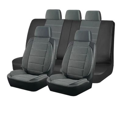LYBCEOUF Universal Car Seat Covers Side Stereo Modeling Fluff Car Seat Covers Compatible with Most Car Accessories Interior