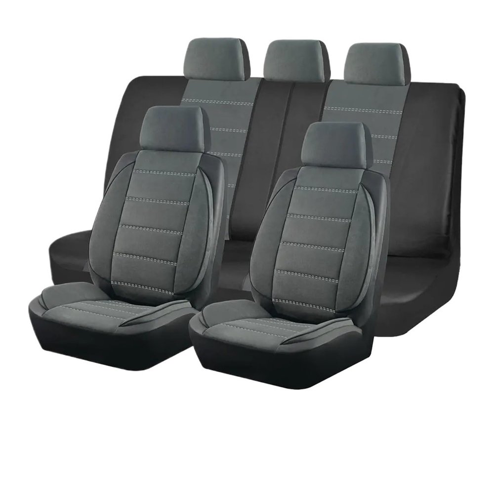 LYBCEOUF Universal Car Seat Covers Side Stereo Modeling Fluff Car Seat Covers Compatible with Most Car Accessories Interior