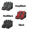 LYBCEOUF Universal Car Seat Covers Side Stereo Modeling Fluff Car Seat Covers Compatible with Most Car Accessories Interior view 3