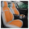 LYBCEOUF Universal Flax Car Seat Covers Compatible with Jeep Cherokee WK2 WJ 2004 2014 Patriot Wrangler Compass 2007 2019 Renegade Vehicle Parts view 3