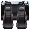 LYBCEOUF Full Coverage Pu Car Seat Covers Compatible with Toyota Corolla Camry RAV4 CHR Highlander Land Cuirser Prado Car Accessories view 3