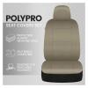 LYBCEOUF Seat Covers Full Set in Solid Beige Front and Rear Split Bench Seat, Easy to Install Compatible with Auto Trucks Van SUV Car view 3