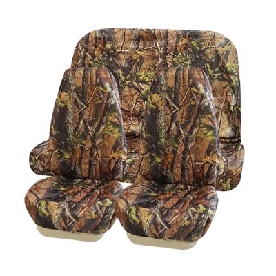 LYBCEOUF Car Hunting Camouflage Seat Cover Outdoor Fishing Waterproof Front and Rear Seat Covers Compatible with Jeep SUV Truck Accessories