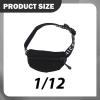 MEYZJRC 1/12 Scale Figure Bag Mini Crossbody Bag Miniature Shoulder Purse, Black view 2