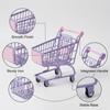 petsola Shopping Cart Toy Utility Funny Interactive Supermarket Handcart Trolley Grocery Cart for Storage Toys Children Birthday Gift , Purple view 2