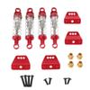 60mm Oil-Filled Shocks and Shock Absorber Bracket Compatible with MN99sV2 MN98V2 MN78 MN168 RC Cars Modified and Upgraded Metal Accessories(Red) view 1