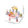 Simhoa Table Elephant Water Park Play Toy Rainbow Arch Animal Shapes Circulating Faucet Basin Sensory Activity Suitable for Children Outdoor Indoor, Pink view 4