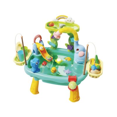 DuskHaven Table Elephant Center Basin Park Rainbow Arch Cup Holders Circulating Water Channels Animal Pieces Suitable for Fun Indoor Outdoor, Blue