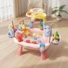 DuskHaven Table Elephant Center Basin Park Rainbow Arch Cup Holders Circulating Water Channels Animal Pieces Suitable for Fun Indoor Outdoor, Blue view 4