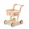 Milageto Wooden Shopping Cart Child Imaginative Shopping Cart for Kids, Playroom, Nursery view 1