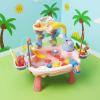 Amagogo Table Elephant Activity Park Toy Rainbow Arch Circulating Water Basin Play Sections Sensory Suitable for Kids Indoor Outdoor, Blue view 4