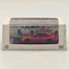 RM 1:64 Modified Classic Sedan Diecast Model Limited Collectible for 14+ Transparent Red view 1