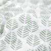 Little Unicorn Premium Cotton Swaddle Baby Blanket | Breathable Fabric | for swaddling, Play, Nursing & More (Leaf Motif) view 2