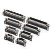DRAEXHXA DR9 DR15 DR25 DR37 Hole/Pin Female/Male Right Angle Welded D-Sub Connector RS232 D 5Pcs view 1