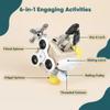 Wooden Lock Activity Cube Sensory Fidget Cube Calm Focus Desk Toy view 3