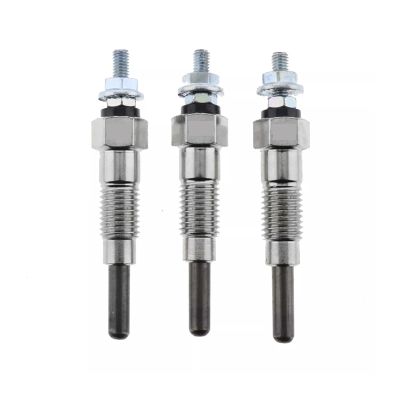 3PCS/SET Glow Plugs 15261-65510, 15521-65512 Compatible For Kubota D600 D750 D850 D950 Engine Kawasaki Mule 2510 3010 4010 Diesel 2000-2013