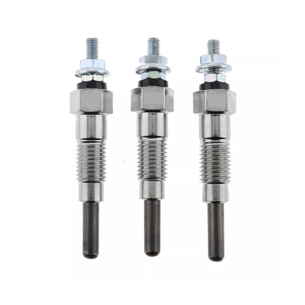 3PCS/SET Glow Plugs 15261-65510, 15521-65512 Compatible For Kubota D600 D750 D850 D950 Engine Kawasaki Mule 2510 3010 4010 Diesel 2000-2013