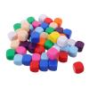FOYTOKI 100pcs Blank Acrylic Dice Cubes with Six Sided Balanced Weight and Rounded Corners for Board Games and Tabletop Play, Featuring Stable Rolling and Easy Differentiation view 1