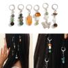 Aizaitoba Crystal Hair Rings with Artistic Design Unisex Hair Jewelry for and Braids Unisex Jewelry for Parties/Everyday Dreadlock Beads view 2