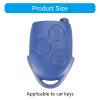 Replacement 3 Button Remote Protector Housing Shell for Transit 2006-2014 Automobile Blue ABS DIYer Case Housing view 3