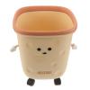 Lurrose Kids Cartoon Room Trash Can, 18L/4.76 Gallon Plastic Cute Rolling Waste Bin with Wheels, Children Large Square Garbage Bin for Bedroom, Nursery, Playroom view 1